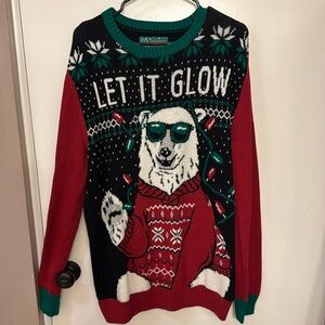 Let It Glow Ugly Christmas Sweater